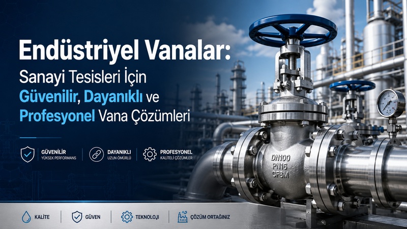 Endüstriyel Vanalar: Sanayi Tesisleri İçin Güvenilir, Dayanıklı ve Profesyonel Vana Çözümleri